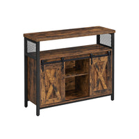 Industrieel Dressoir met 2 Schuifdeuren en Verstelbare Plank – productweergave 6 | De Groot Living