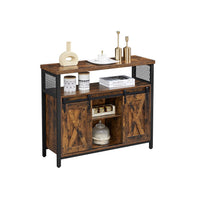 Industrieel Dressoir met 2 Schuifdeuren en Verstelbare Plank – productweergave 7 | De Groot Living