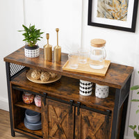 Industrieel Dressoir met 2 Schuifdeuren en Verstelbare Plank – productweergave 10 | De Groot Living