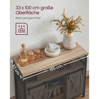 Industrieel Dressoir met 2 Schuifdeuren en Verstelbare Plank – productweergave 16 | De Groot Living