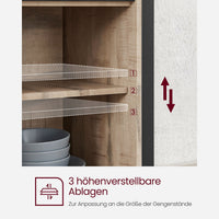 Industrieel Dressoir met 2 Schuifdeuren en Verstelbare Plank – productweergave 17 | De Groot Living