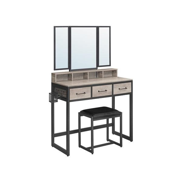 Industriële Kaptafel met Krukje – productweergave 1 | De Groot Living