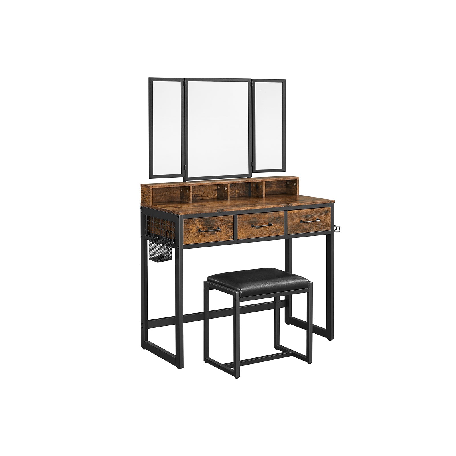 Industriële Kaptafel met Krukje – productweergave 2 | De Groot Living