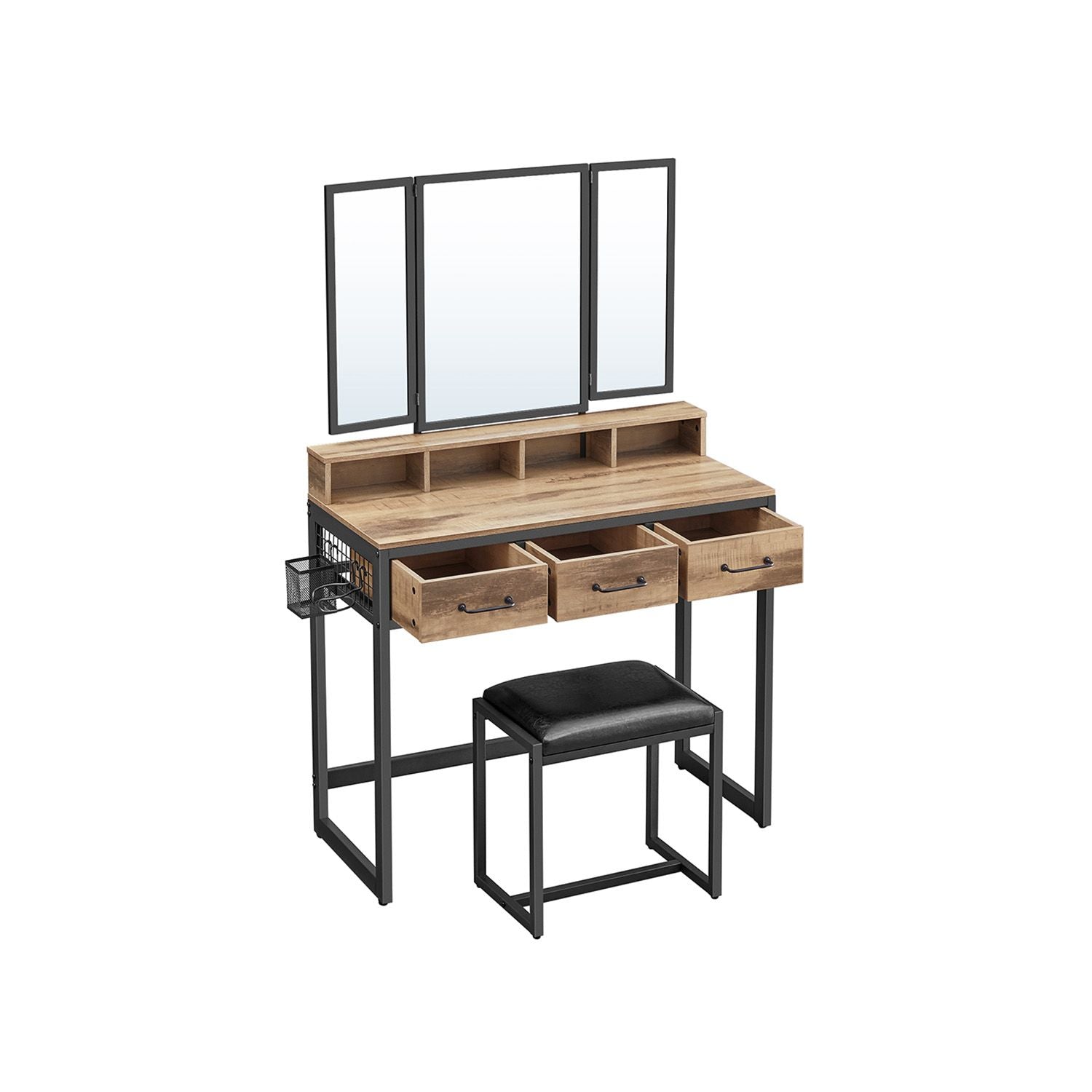 Industriële Kaptafel met Krukje – productweergave 5 | De Groot Living