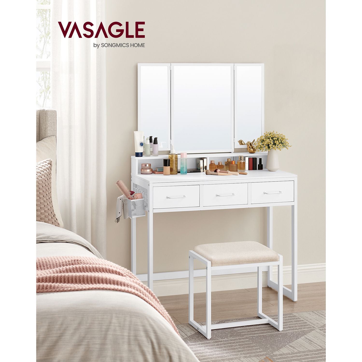 Industriële Kaptafel met Krukje – productweergave 13 | De Groot Living