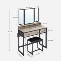 Industriële Kaptafel met Krukje – productweergave 26 | De Groot Living