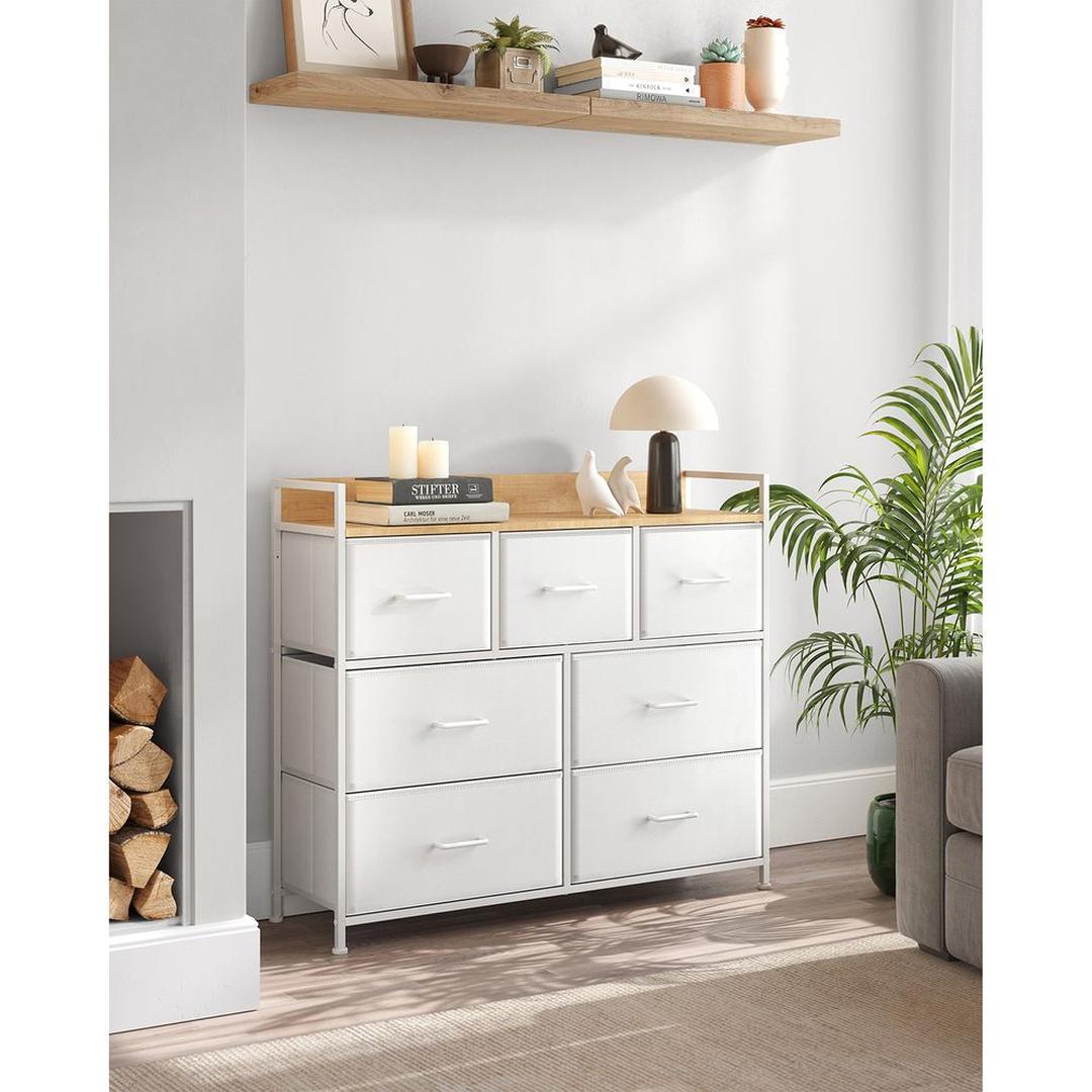 Industriële Ladekast met 7 Stoffen Lades en Metalen Frame – productweergave 11 | De Groot Living