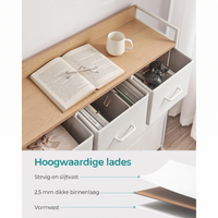 Industriële Ladekast met 7 Stoffen Lades en Metalen Frame – productweergave 14 | De Groot Living