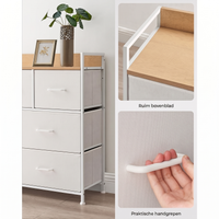 Industriële Ladekast met 7 Stoffen Lades en Metalen Frame – productweergave 16 | De Groot Living