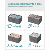 Industriële Ladekast met 7 Stoffen Lades en Metalen Frame – productweergave 21 | De Groot Living
