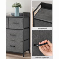 Industriële Ladekast met 7 Stoffen Lades en Metalen Frame – productweergave 25 | De Groot Living