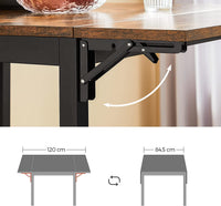 Industriële Opklapbare Eettafel voor 2-4 Personen – productweergave 7 | De Groot Living