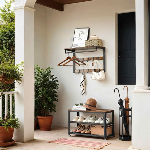 Kapstok en Schoenenbank Set met Haken – productweergave 1 | De Groot Living