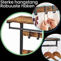 Kapstok en Schoenenbank Set met Haken – productweergave 6 | De Groot Living