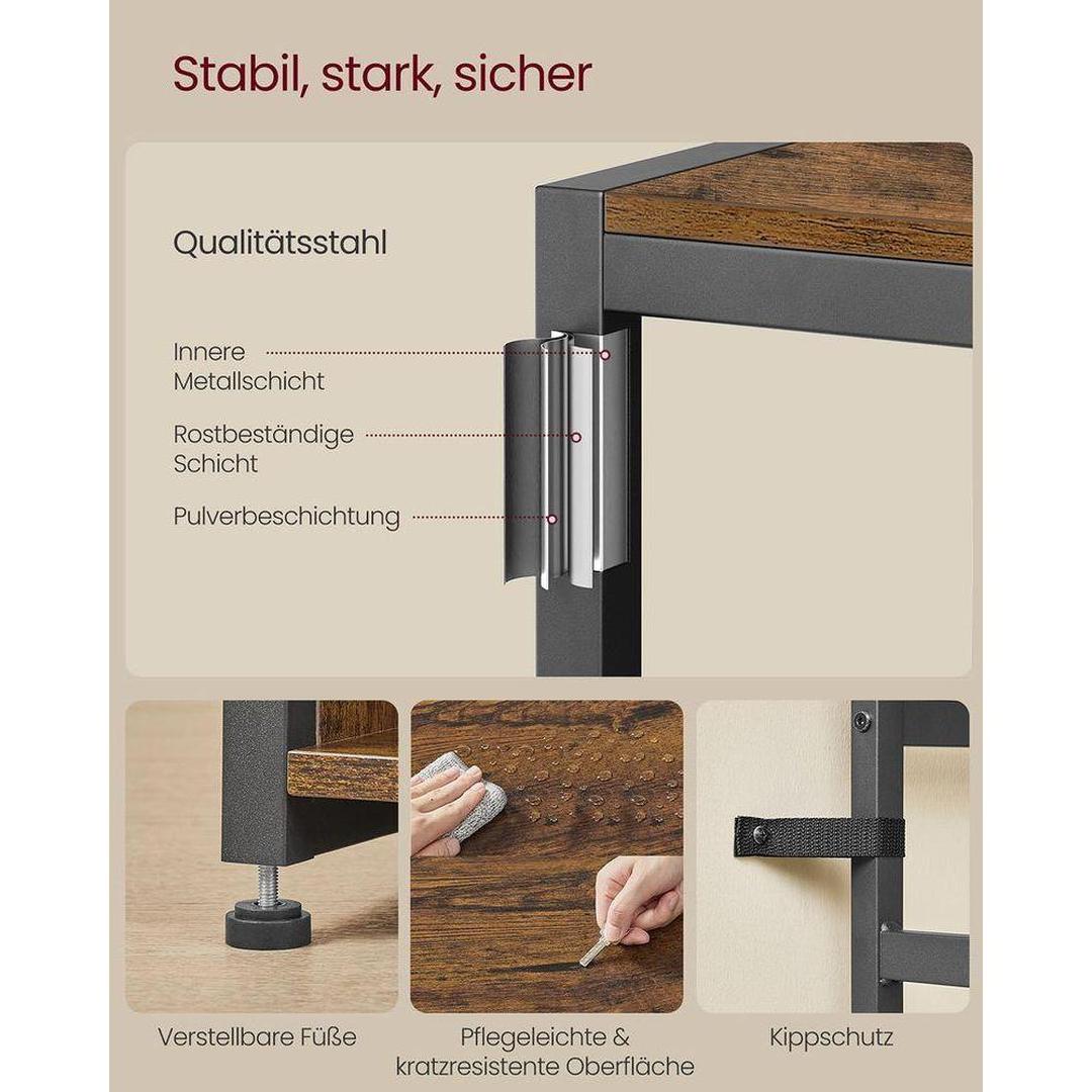 Kapstok Met Bank en Schoenenrek Voor Hal en Entree 4-in-1 Ontwerp – productweergave 5 | De Groot Living