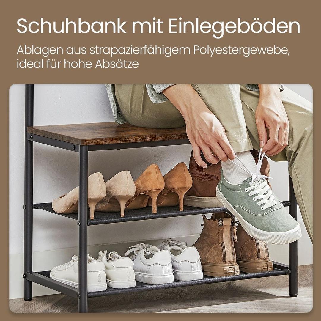 Kapstok Met Schoenenbank – productweergave 5 | De Groot Living