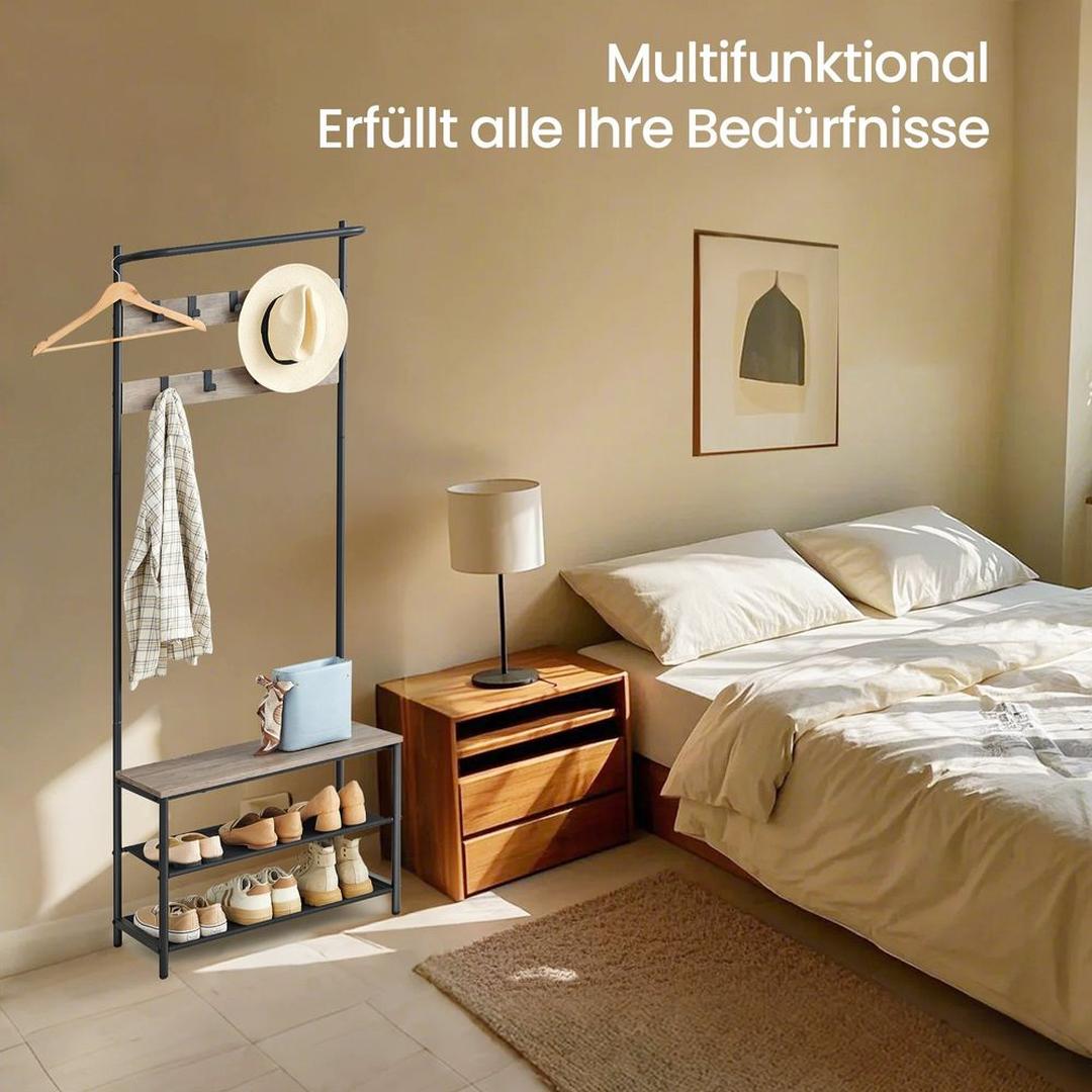 Kapstok Met Schoenenbank – productweergave 8 | De Groot Living