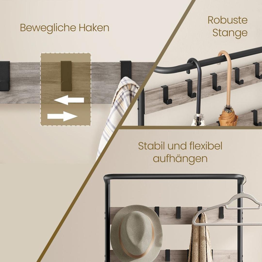 Kapstok Met Schoenenbank – productweergave 11 | De Groot Living