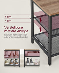 Kapstok met Schoenenrek en Spiegel 4-in-1 Halmeubel – close-up detail | De Groot Living (7)