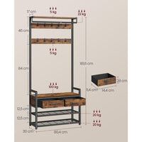 Kapstok met Schoenenrek – productweergave 3 | De Groot Living