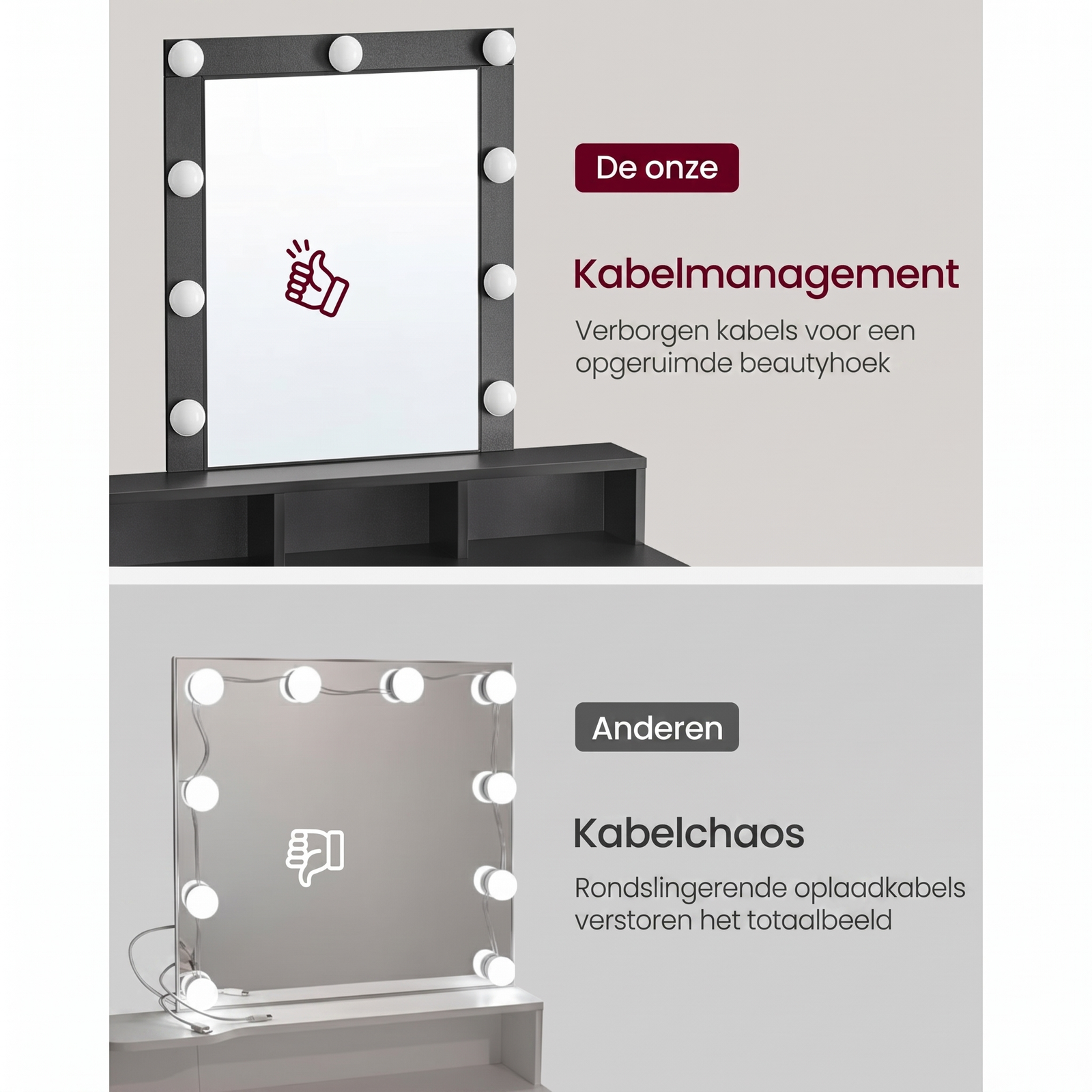 Kaptafel met LED-Verlichting – productweergave 8 | De Groot Living