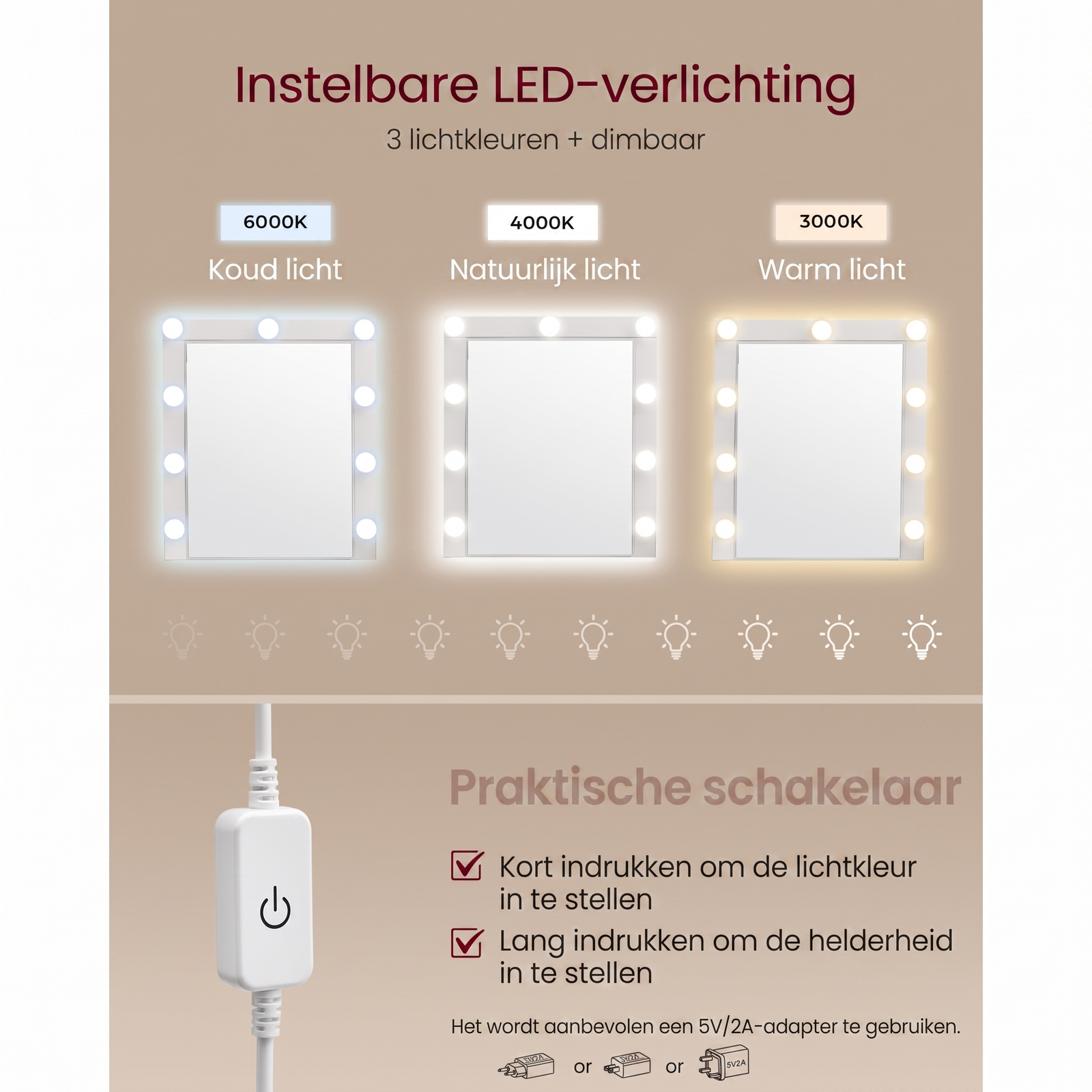 Kaptafel met LED-Verlichting – productweergave 11 | De Groot Living