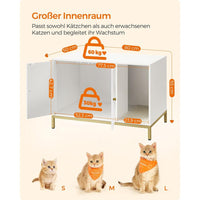 Kattenbak Kast met Verborgen Opbergruimte en Krabmat Voor Katten – productweergave 8 | De Groot Living