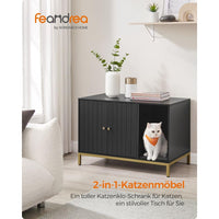 Kattenbak Kast met Verborgen Opbergruimte en Krabmat Voor Katten – productweergave 11 | De Groot Living