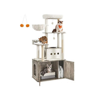 Kattenkrabpaal 170 cm met Kattenhuis en Opbergruimte – productweergave 2 | De Groot Living