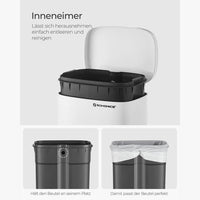 Keukenafvalbak 30 Liter Met Pedaal en Geruisloos Sluitend Deksel – productweergave 12 | De Groot Living
