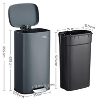 Keukenafvalbak 30 Liter Met Pedaal en Geruisloos Sluitend Deksel – productweergave 16 | De Groot Living