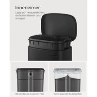 Keukenafvalbak 30 Liter Met Pedaal en Geruisloos Sluitend Deksel – productweergave 29 | De Groot Living