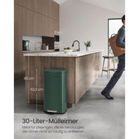 Keukenafvalbak 30 Liter Met Pedaal en Geruisloos Sluitend Deksel – productweergave 42 | De Groot Living