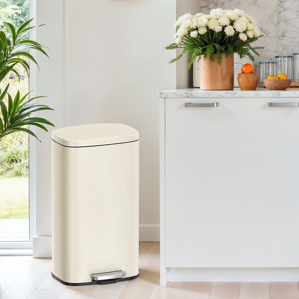Keukenafvalbak 30 Liter Met Pedaal en Uitneembare Binnenemmer – productweergave 4 | De Groot Living