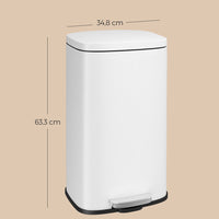 Keukenafvalbak 30 Liter Met Pedaal en Uitneembare Binnenemmer – productweergave 9 | De Groot Living