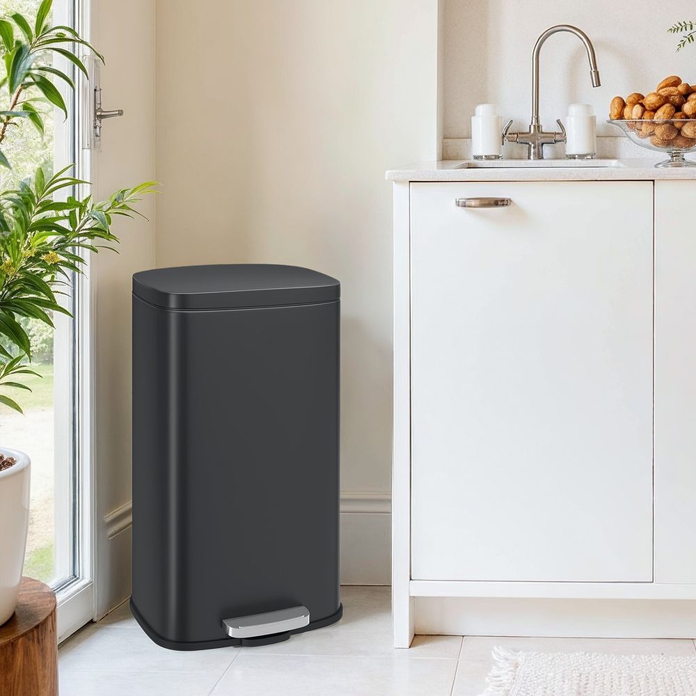 Keukenafvalbak 30 Liter Met Pedaal en Uitneembare Binnenemmer – productweergave 14 | De Groot Living