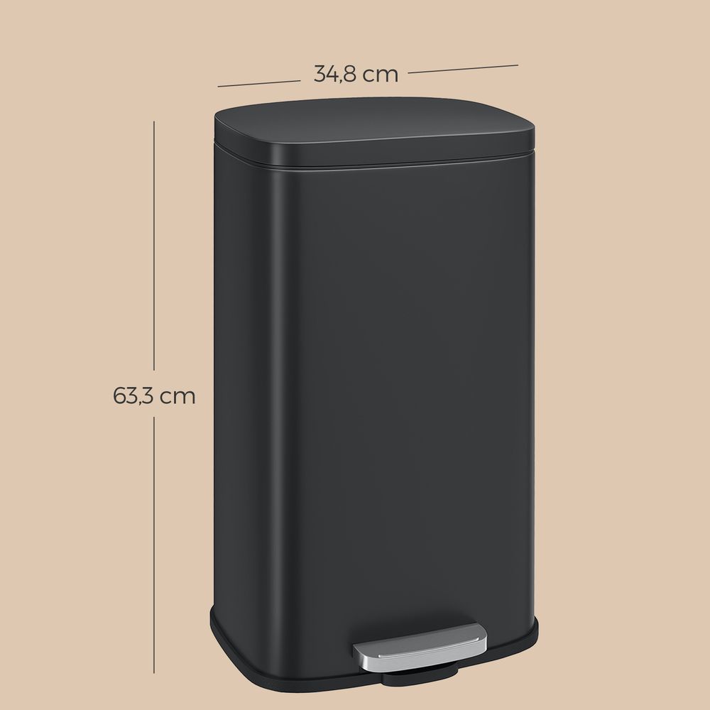 Keukenafvalbak 30 Liter Met Pedaal en Uitneembare Binnenemmer – productweergave 17 | De Groot Living