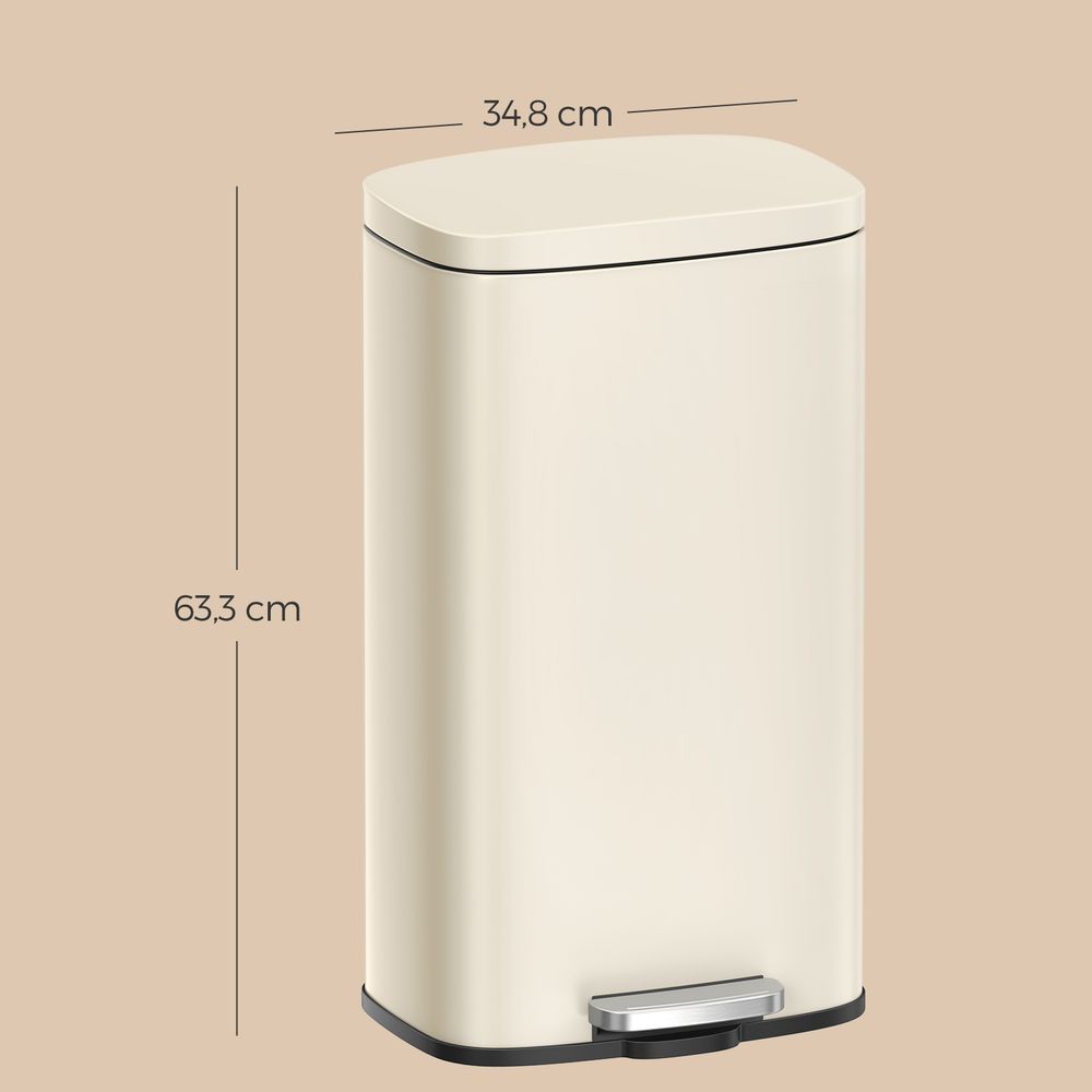Keukenafvalbak 30 Liter Met Pedaal en Uitneembare Binnenemmer – productweergave 21 | De Groot Living