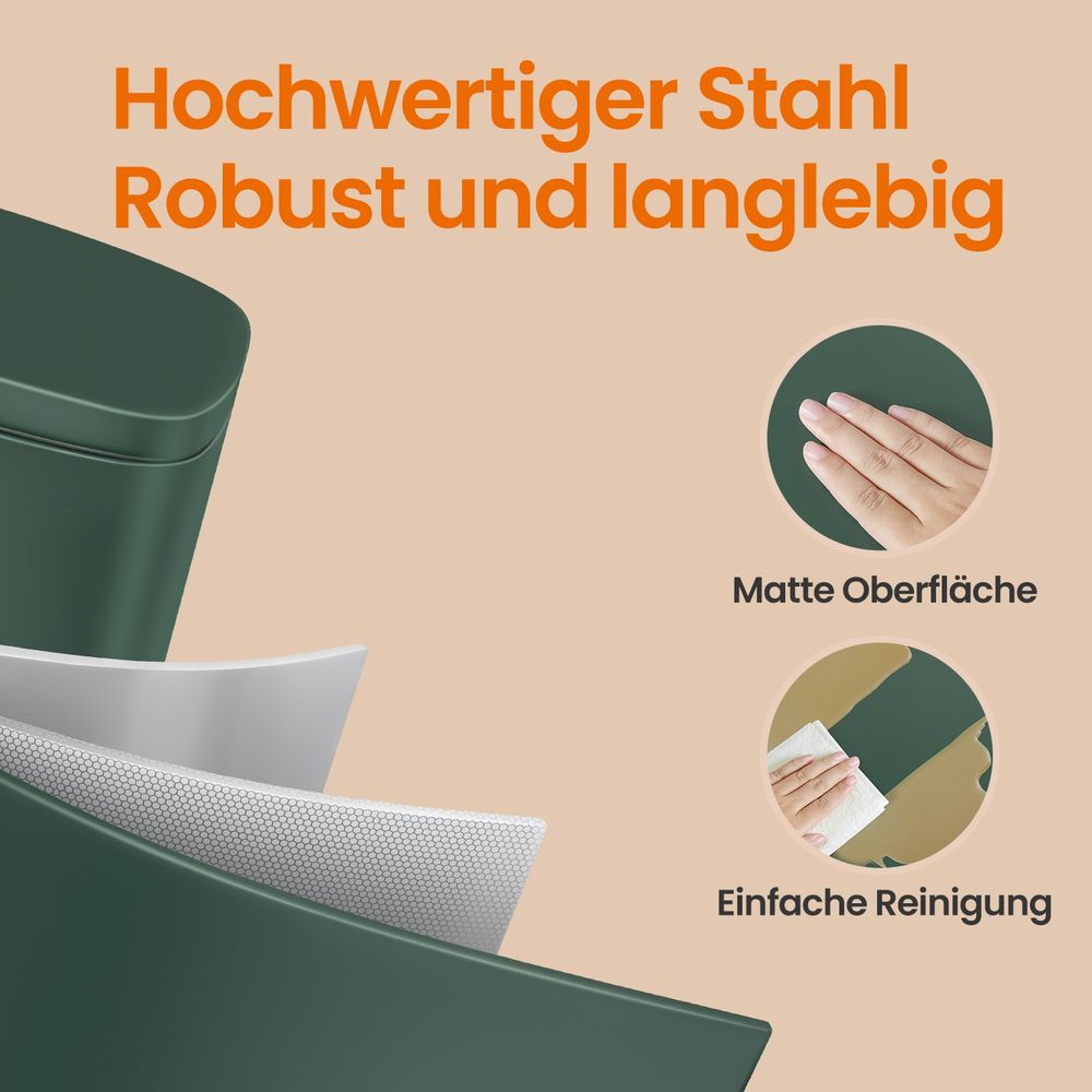 Keukenafvalbak 30 Liter Met Pedaal en Uitneembare Binnenemmer – productweergave 24 | De Groot Living