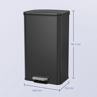 Keukenafvalbak Van Staal met Soft-Close Deksel en 40 Liter Inhoud – productweergave 8 | De Groot Living