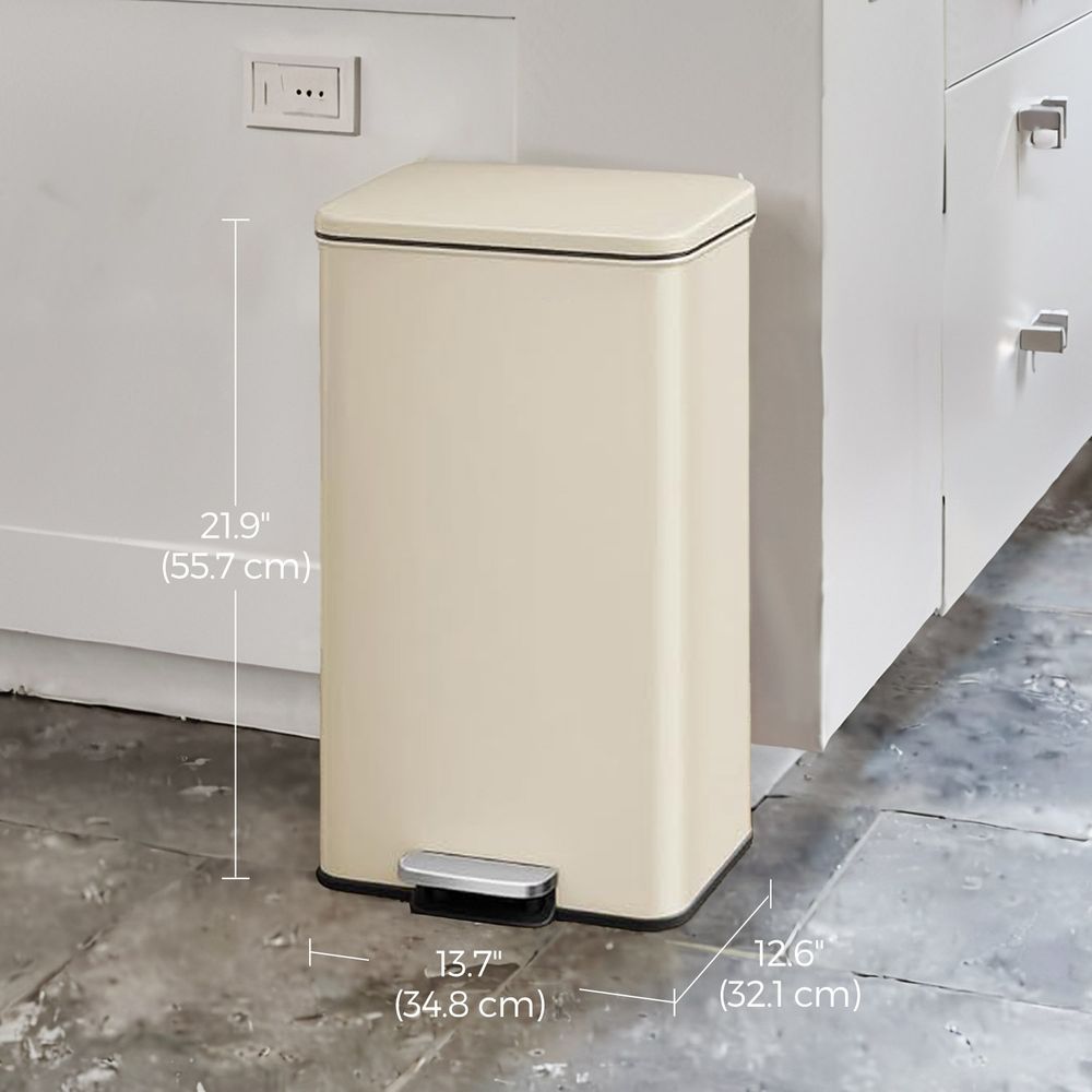 Keukenafvalbak Van Staal met Soft-Close Deksel en 40 Liter Inhoud – productweergave 12 | De Groot Living
