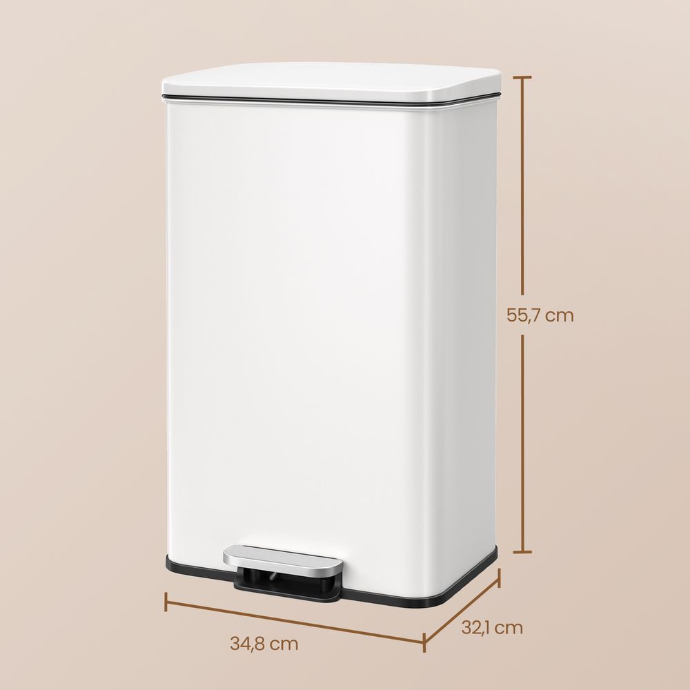 Keukenafvalbak Van Staal met Soft-Close Deksel en 40 Liter Inhoud – productweergave 16 | De Groot Living