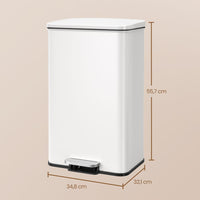 Keukenafvalbak Van Staal met Soft-Close Deksel en 40 Liter Inhoud – productweergave 16 | De Groot Living