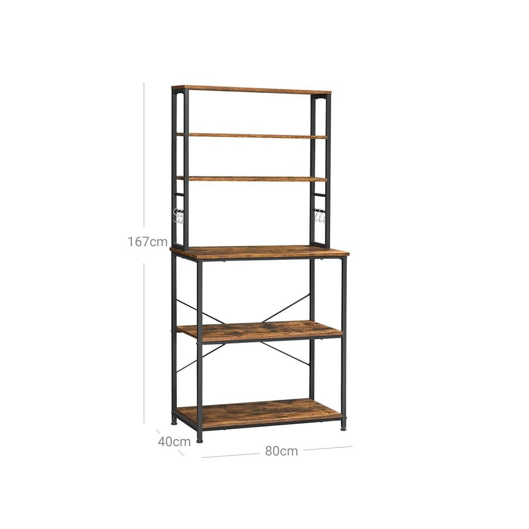 Keukenrek met Opbergplanken en Haken in Industriële Stijl – productweergave 8 | De Groot Living