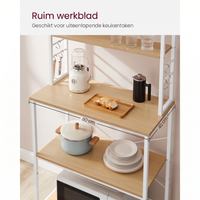 Keukenrek met Opbergplanken en Haken in Industriële Stijl – productweergave 14 | De Groot Living