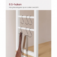 Keukenrek met Opbergplanken en Haken in Industriële Stijl – productweergave 17 | De Groot Living