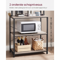 Keukenrek met Opbergplanken en Haken in Industriële Stijl – productweergave 32 | De Groot Living