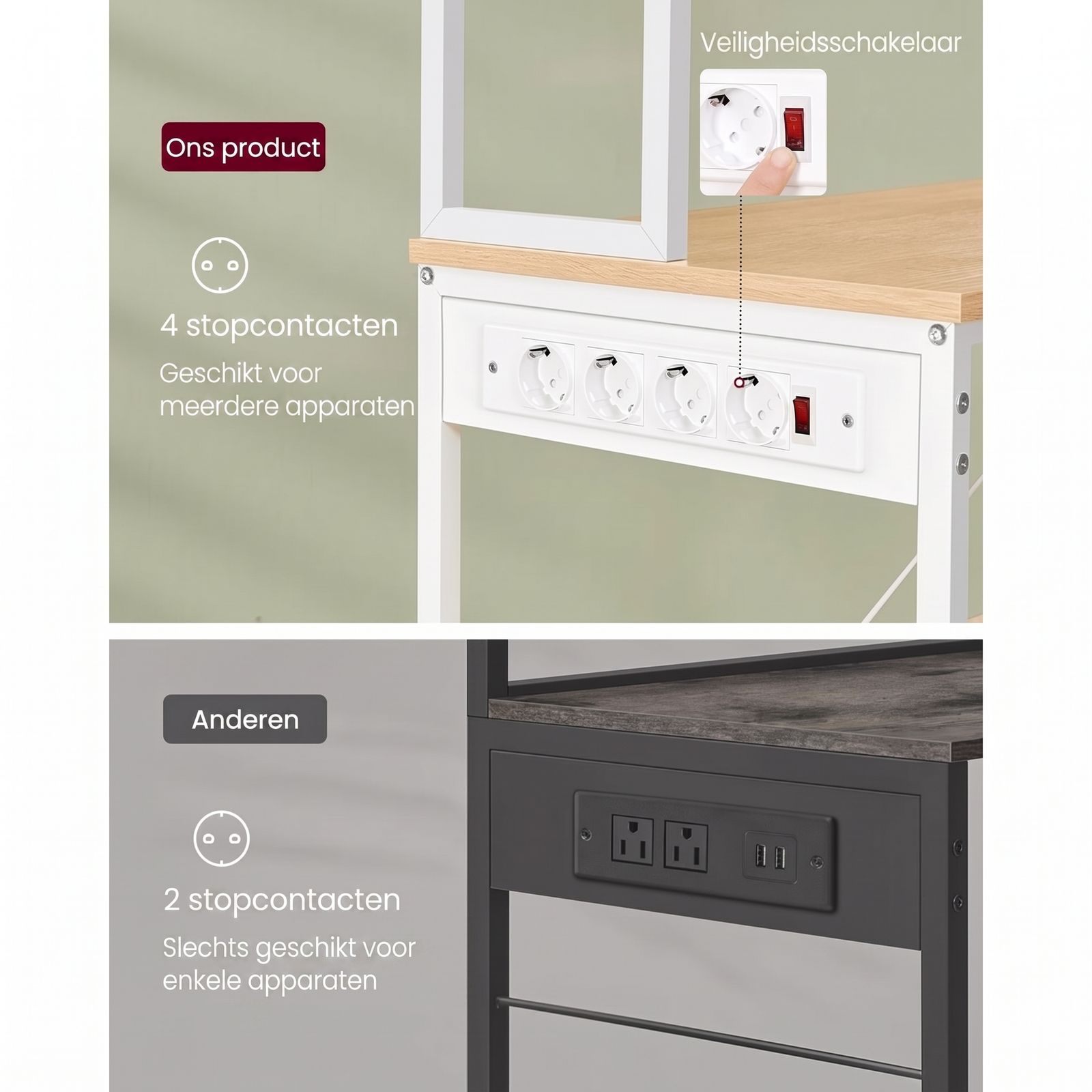 Keukenrek met Stopcontacten – productweergave 14 | De Groot Living