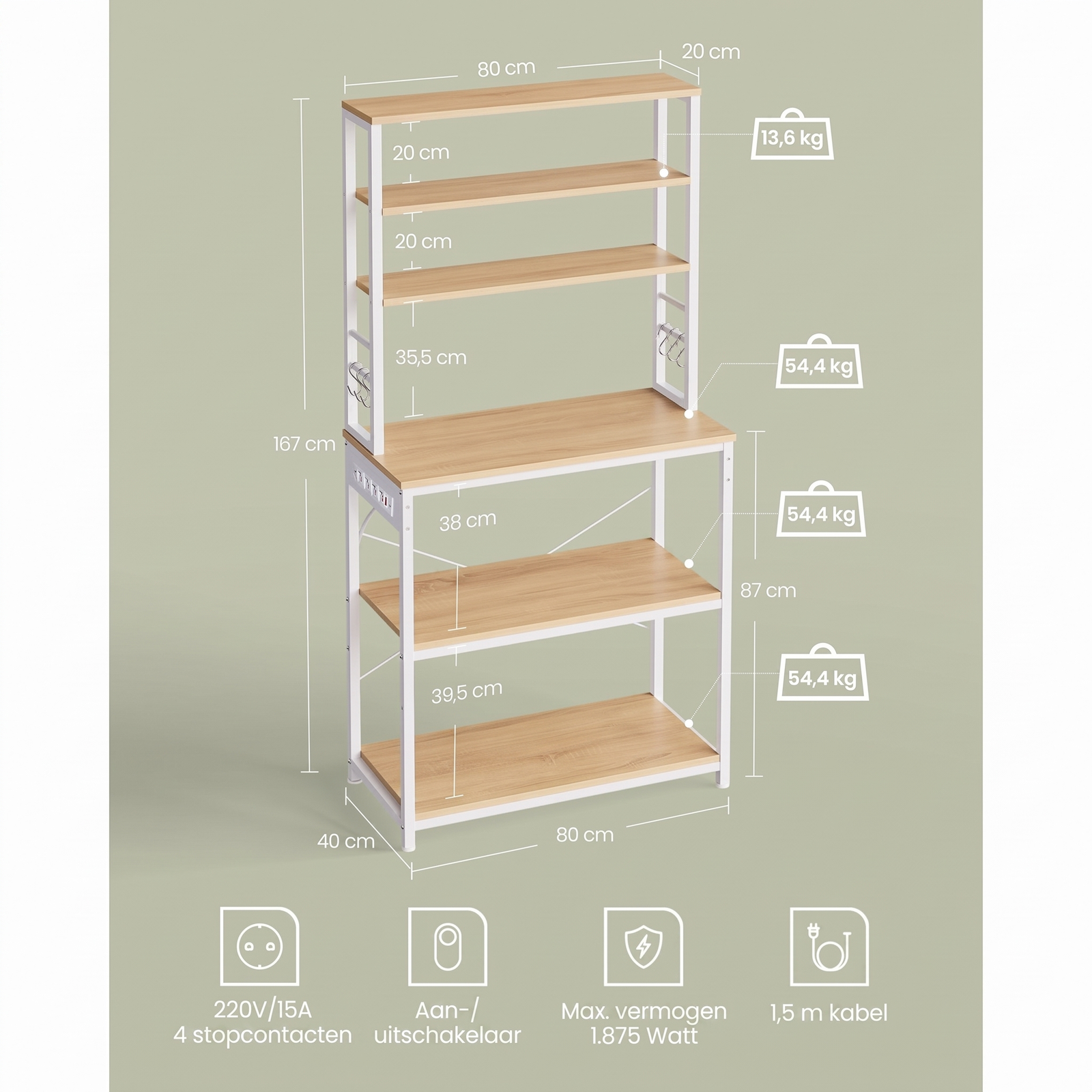 Keukenrek met Stopcontacten – productweergave 16 | De Groot Living