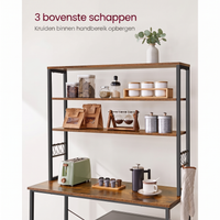 Keukenrek met Stopcontacten en Verstelbare Middenplank – productweergave 8 | De Groot Living
